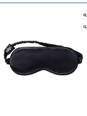 Slip Pure Silk Soft Satin Sleep Mask with Elastic Band Black